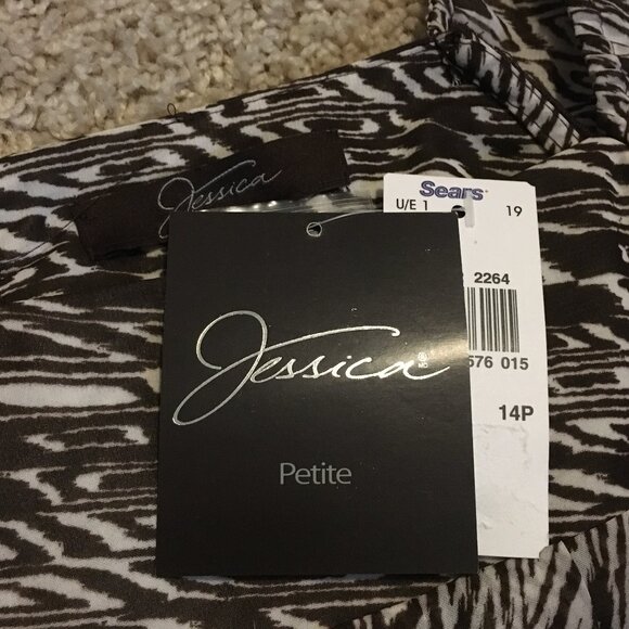 NWT Vintage Jessica Arizona Flutter Sleeve Tie Hem Blouse - Picture 12 of 16